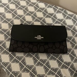 Coach Black and Brown Clutch